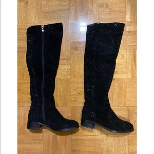 Over the Knee Suede Boots Sz 39